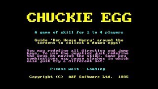 George amp Zippy Plays Chuckie Egg on the Amstrad CPC [upl. by Yrreiht]