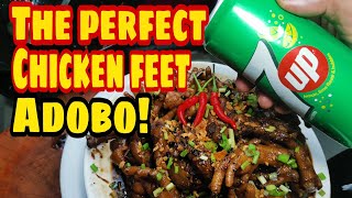 PERFECT CHICKEN FEET ADOBO RECIPE W 7UP [upl. by Sillsby782]