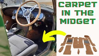 What a massive improvement  Finally fitting carpet to the MG Midget [upl. by Assennav]