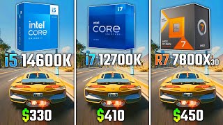 INTEL i514600K vs INTEL i712700K vs RYZEN 7 7800X3D  Test in 6 Games [upl. by Rrats]