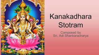 Kanakadhara Stotram Sanskrit Tamil English lyrics  Adi Shankaracharya  MS Subbalakshmi Style [upl. by Shyamal957]