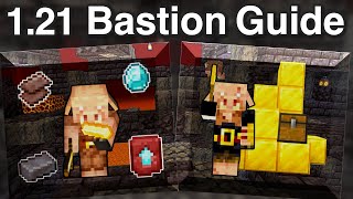 NEW Ultimate Minecraft Bastion Guide 121  Find Treasure Bastion Kill Piglin Brutes and More [upl. by Ynnavoig]