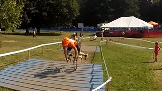 Ellison Park Cyclocross Stairs Bunnyhop Fail [upl. by Thorin]