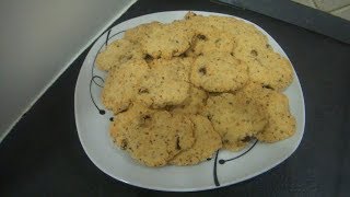 BISCOTTI ALLA GRANELLA DI MANDORLE E UVETTA SENZA GLUTINE NE LATTE [upl. by Naillimxam]