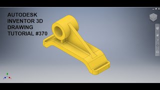 Autodesk Inventor 3d drawing tutorial 370  Inventor Tutorials  Inventor Drawing for beginners [upl. by Aimej]