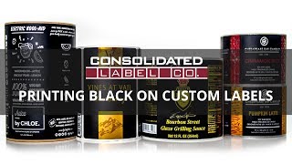 Custom Labels Printing Black [upl. by Yseulta]