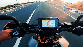 KTM Duke 390 bs 6 2022 top speed ktmgoprohero9RiderNari [upl. by Ylrebmit]