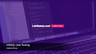 Brown Bag  MSSQL Unit Testing [upl. by Holofernes]