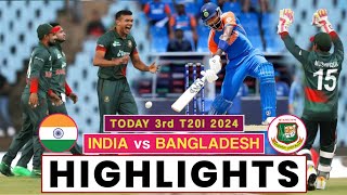 India vs Bangladesh Highlights 2024  IND vs BAN 3rd T20 Highlights  IND vs BAN Highlights 2024 [upl. by Ahtnammas942]