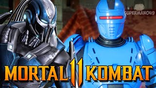 Cyber SubZero RoboCop Dominates  Mortal Kombat 11 quotRobocopquot Gameplay [upl. by Nairehs852]