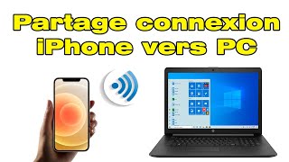 Comment faire un partage de connexion iPhone vers PC [upl. by Nyrmak]