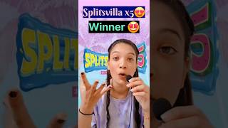 Splitsvilla Winner😍🥰 mtv mtvsplitsvilla splitsvilla15 shortsshortsbetashortsfeedwinnerfunyt [upl. by Latsirk]