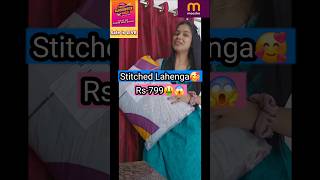 ₹799 Only😱Meesho Stitched lahenga🤩 meesho lahenga meesholahegngahaul😍 readytowear viralvideo [upl. by Savart]