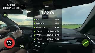 BMW G31 550D 30D AT 4WD 2019 STOCK 0200 acceleration [upl. by Riocard]