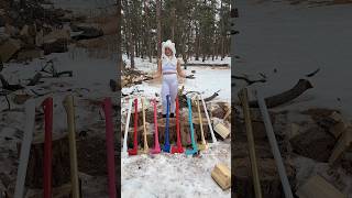 Which color would you pick woodchopping axe obsessed collection hobby outdoors logsplitter [upl. by Yeo]