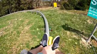 Sommerrodelbahn Erbeskopf Rodelbahn Mountain Coaster [upl. by Brosine]