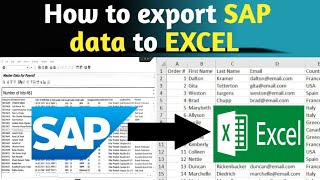 How to export SAP data to EXCEL dopi indiapost sap employees finacle Postalcitizen [upl. by Leeke]