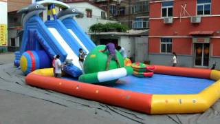 funny inflatable water slide from luoyang sunny inflatable toy factory [upl. by Beniamino733]