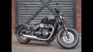 2024 Triumph Bonneville Bobber  Stealth Edition at West Coast Triumph Glasgow [upl. by Sorazal]