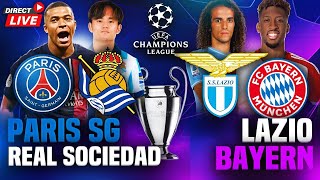 watchalong PSG vs Real Sociedad and Bayern Munich vs Lazio  2024 Champions League [upl. by Averir]