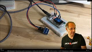 Connecting a MPU6050 sensor via I2C with Micropython  Sketching with Hardware at LMU Munich [upl. by Gunter]