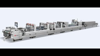 E F B C BE BC Flute corrugated carton auto folder gluer [upl. by Fadden]