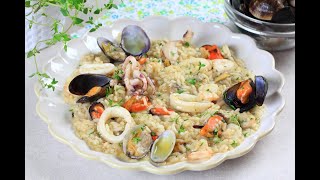 Risotto ai frutti di mare tutti i consigli per un risultato perfetto [upl. by Aralomo135]