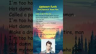 Mark Ronson ft Bruno Mars  Uptown Funk Lyrics shorts [upl. by Tekcirc697]