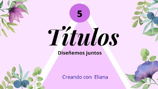 5 TITULOS BONITOS EN WORD TUTORIAL PASO A PASO 💻📏 Creando con Eliana [upl. by Ide9]