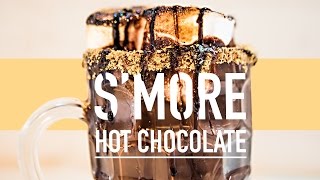 THE ULTIMATE SMORE HOT CHOCOLATE RECIPE  Sorted Food [upl. by Aruat]