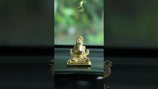 Dagdusheth Ganpati 24 Karat Gold Plated Idol svastika dagdusheth sacreddecor cardashboard [upl. by Meehar]