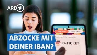 Betrug mit Deutschlandtickets Sicherheitsrisiko SEPALastschrift 😲💸  Marktcheck SWR [upl. by Eudoxia]