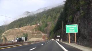 BC 99 North SeatoSky Highway North Vancouver To Squamish [upl. by Eutnoj429]