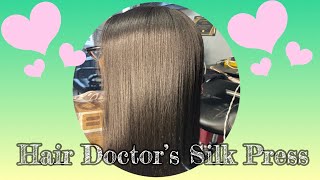 Best Silk Press by Tee the hair Doctor [upl. by Anyrtak]