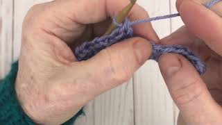 Sedge Stitch Left Handed crochet tutorial [upl. by Shelagh]