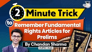 How to Remember all Fundamental Rights in 2 Minutes  Indian Polity  UPSC Prelims 2024 [upl. by Jones]