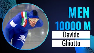 Davide GHIOTTO ITA  Winner  10000m Men  Stavanger 2023  SpeedSkating [upl. by Aiela863]