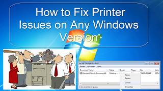 How to fix any printer not reponding or not working issues on windows  Spooler errors [upl. by Ainigriv]