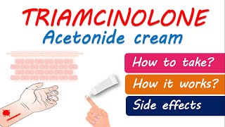 Triamcinolone acetonide cream USP 01  How to use Precautions and side effects [upl. by Nnylatsyrk]