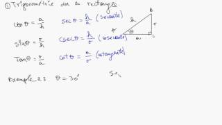 Ontario Math 11eme Unité 3 leçon 11 rapport trigonométriques partie 1 [upl. by Chase]