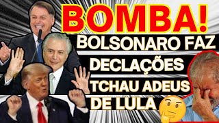 O ADEUS DE LULA DECLARAÇÕES FORTES DE BOLSONARO MORAES INTIMADO LULA SOFRE BENEFÍCIOS [upl. by Koenig]