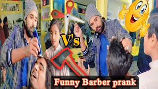 Funny 🤣 Barber Prank  Comedy Video party  1 kanchi Vs Kohari Drama 😅 [upl. by Gonsalve]