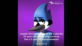 Mordecai the Blue Jay from Regular Show crying like a Joseph Ludoviko Motor car Music AI 12262023 [upl. by Oba680]