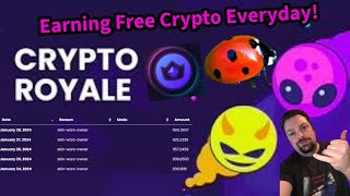 Playing Crypto Royale  Earning Free Crypto Every Day [upl. by Rooke]