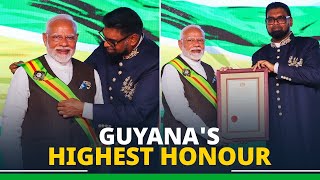 LIVE PM Modi conferred with Guyanas highest national award [upl. by Tiff]