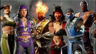 Mortal Kombat 1 ALL DLC EXTRA amp SKINS Evolution SEASON 1  2 in Victory Poses MK1 [upl. by Latia600]