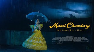 Manvi Chowdary Half Saree Pree Shoot  Chandrullo Vunde Kundelu Song  We Talents  4K [upl. by Imoin719]