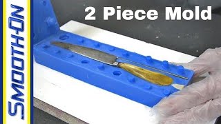 How To Make a 2 Piece Silicone Mold of a Knife  Mold Making Tutorial [upl. by Noemis923]