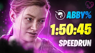 TLOU2R Speedrun 15045 World Record  Abby Grounded Permadeath [upl. by Ayotnom]