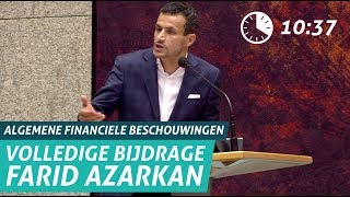 Volledige bijdrage Farid Azarkan tijdens de AFB [upl. by Adidnac]